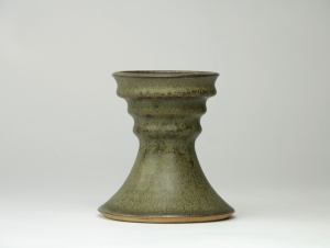 Jan van der Vaart, Unique ceramic vase with green glaze, 1973 - Jan van der Vaart