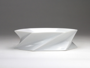 Jan van der Vaart voor Rosenthal, Wit porseleinen object, jaren '90 - Jan van der Vaart