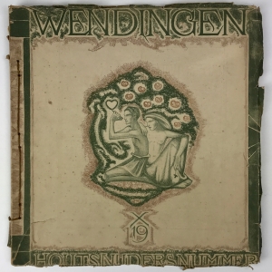 Wendingen, Wood carvers number, cover design Richard Roland Holst, 1919, edition 7-8 - Richard Roland Holst