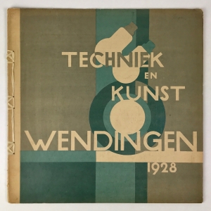 Wendingen, Techniek en kunst, omslagontwerp W.H. Gispen, 1928, nummer 2 - Willem Hendrik (W.H.) Gispen
