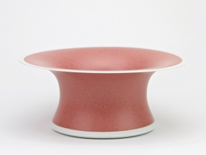 Geert Lap, Red glazed porcelain bowl, 1982 - Geert Lap