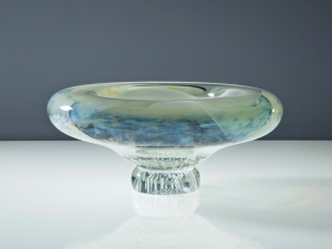 A.D. Copier, Unique thick glass bowl, De Oude Horn, 1979 - Andries Dirk (A.D.) Copier