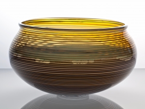 A.D. Copier, Unique glass bowl, executed by Lino Tagliapietra and Bernard Heesen, Studio De Oude Horn, 1990 - Andries Dirk (A.D.) Copier