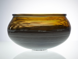 A.D. Copier, Unique glass bowl, executed by Lino Tagliapietra and Bernard Heesen, Studio De Oude Horn, 1990 - Andries Dirk (A.D.) Copier