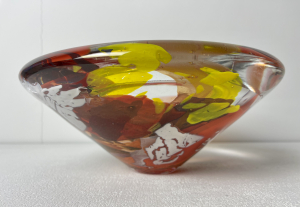 W. Heesen, unique glassobject, executed at de Oude Horn, with the title - Willem Heesen W.
