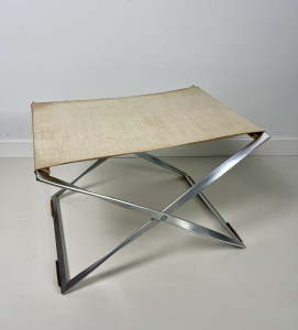 Paul Kjaerholm for Kold Christensen Denmark, folding stool 'PK41'-'PK91', design 1961. - Poul Kjaerholm