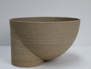 Veronika Pöschl, bowl, constructed from stacked, stoneware coils. - Veronika Pöschl