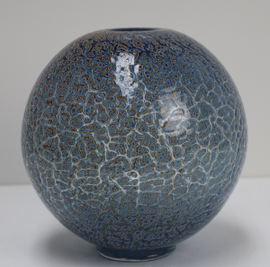 Bernhard Heesen, aquamarine colored "Schimmel", Vase executed at the Oude Horn. - Bernard Heesen B.