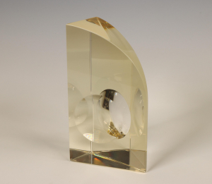 Jan Stohanzl (1948), helder optisch geslepen glassculptuur, - Jan Stohanzl