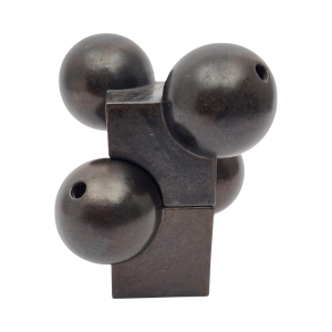 Jan van der Vaart (1931-2000), 'Tulip Tree', 1970, bronze glazed Multiple, two linked parts, identically signed vdVaart, wheel of life, '70 - Johannes Jacobus, Jan van der Vaart