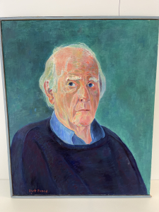 Dirk breed, olieverf op doek, 'Zelfportret op 78 jarige leeftijd' - Dirk Breed