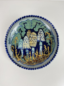 Chris Lanooy, bord met paddestoelen decor