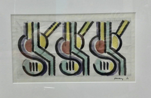 Mommie Schwarz, Sketch no. 16, watercolour, pencil and ink on paper, 1920 - Mommie (S.L.) Schwarz
