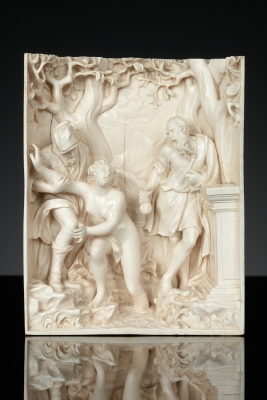 German Ivory Relief depicting Susanna and the Elders Attributed to ...