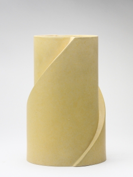 Jan van der Vaart, Yellow ceramic vase, multiple, Makkum, 1999 - Johannes Jacobus, Jan van der Vaart