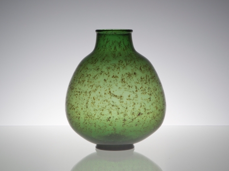 Chris Lanooy, Green vase with gold-coloured decoration, ca. 1926 - Chris (C.J.) Lanooy