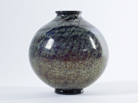 C.J. Lanooy, Unique vase with irisé, Glass Factory Leerdam, ca. 1928 - Chris (C.J.) Lanooy
