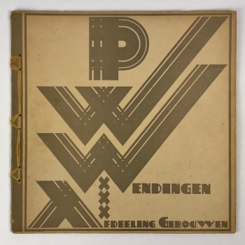 Wendingen, Public housing in Amsterdam, cover design P.L. Marnette, 1927, edition 11 - P.L. Marnette