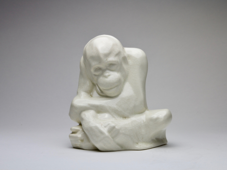 Charles Vos for De Sphinx, Sculpture of a monkey, ca. 1930 - Charles Vos