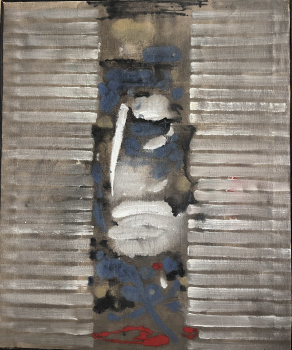 Xavier Krebs (Frankrijk 1923-2013), abstract olieverfschilderij - Xavier Krebs