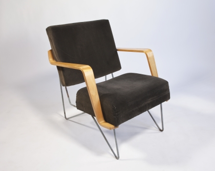 Cees Braakman for Pastoe, Rare edition of Combex-FM03 armchair with plywood armrests, design ca. 1954 - Cees Braakman