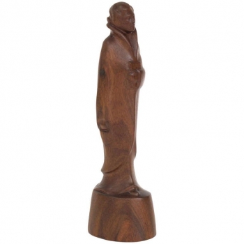 L.G. Verstoep, Teakhouten sculptuur van een moderne Japanse dame, ca. 1925 - Leendert G. Verstoep
