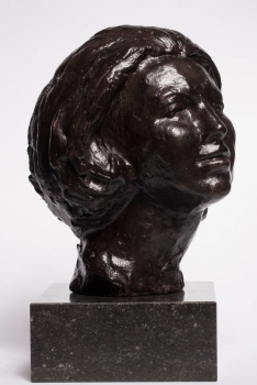Mari Andriessen, Bronzen sculptuur van Prinses Beatrix, ca. 1980 - Mari Andriessen