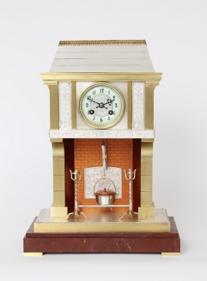 A French industrial mantel clock by Guilmet, circa 1890
