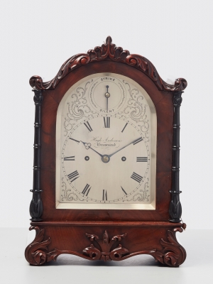 A beautiful small English mahogany 8-day bracket clock by Anderson, circa 1850
