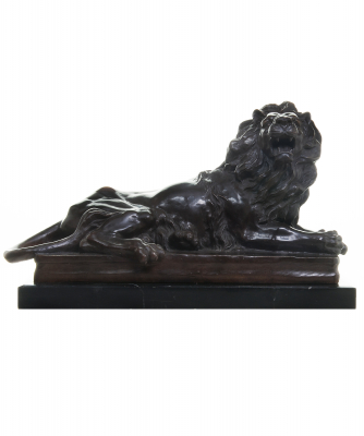 Midden 19eeuwse Model van een Leeuw naar een ontwerp van A. BARYE