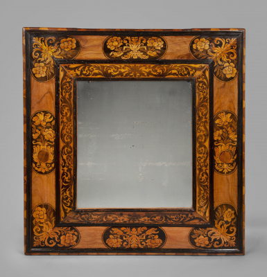A William and Mary Marquetry Mirror