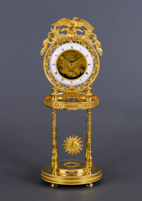 Een Franse skeletpendule