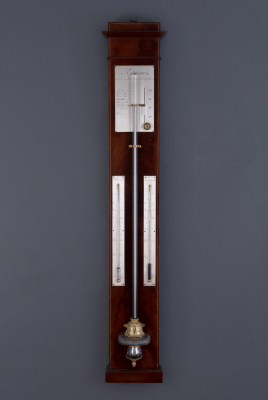 A French stick barometer Kruines au Telescope de Horloge à Paris, around 1830
