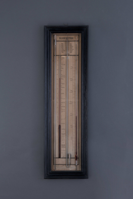 Een Franse barometer met controleur, Le Bleu Trenel de la Goar, omstreeks 1880