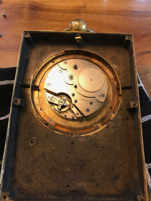 C18 carriage clock Robert ( seller - on dial)/L(ouis) Leroy et Cie ...