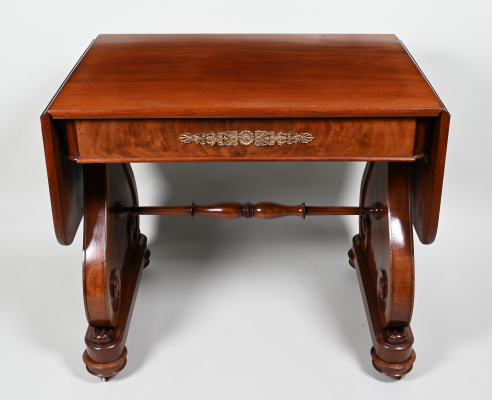 A mahogany  George IV center table