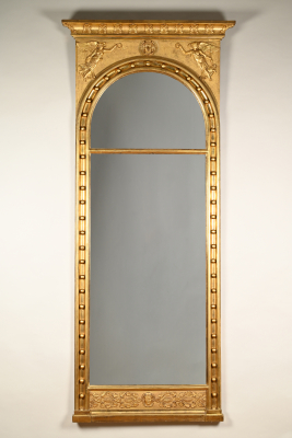 A  large Empire mirror.