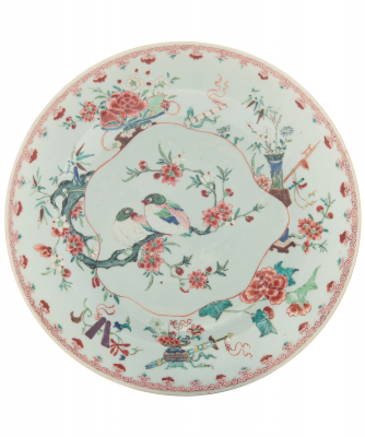 Famille Rose Dish -  Qianlong Period