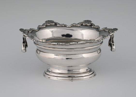 A silver sugar candy bowl, Middelburg 1752