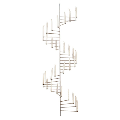 POUL KJAERHOLM, model PK 101, chandelier, executed by Kold Christensen - Poul Kjaerholm