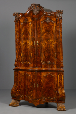 Dutch Louis XV Corner Cabinet
