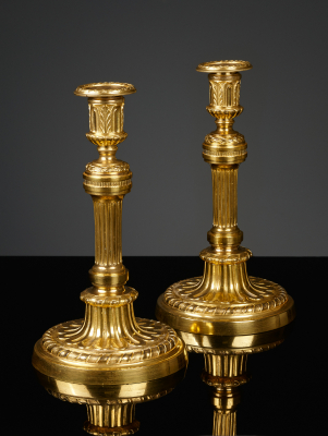 Pair of French Louis XVI candlesticks