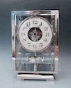 M269 Giant atmos clock, nickel, Art Deco design, J. L. Reutter numbered 6179, France ca. 1935.