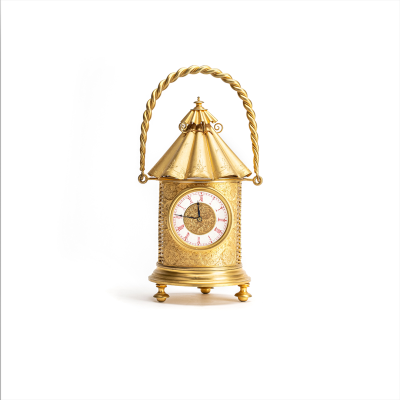 French High quality nicely gilded and engraved hand carrying decorative fantasy lantern