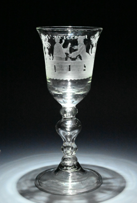 A engraved glass