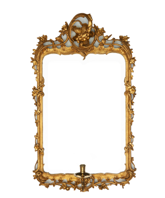 A Louis XV Mirror Bronze Mounted Girandole