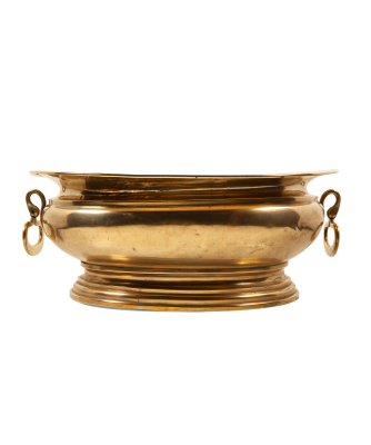 A Baroque Brass Wine Cistern with Handles