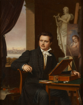 Bernhard Peter von Rausch (1793-1865), zelfportret