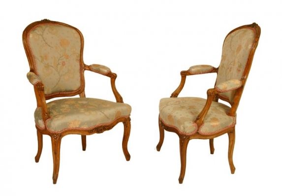A Pair of Louis XV Armchairs