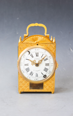 A French Pendule d'Officier, 'FIÉFÉ à Paris', Louis XVI ca. 1780.